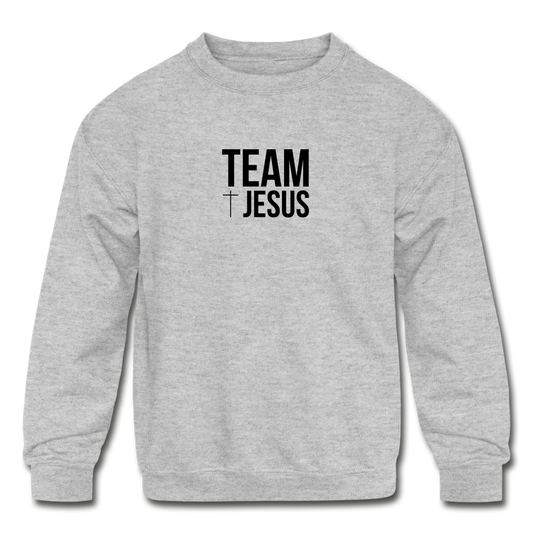 Team Jesus Kids' Crewneck Sweatshirt Elisheba M6:33