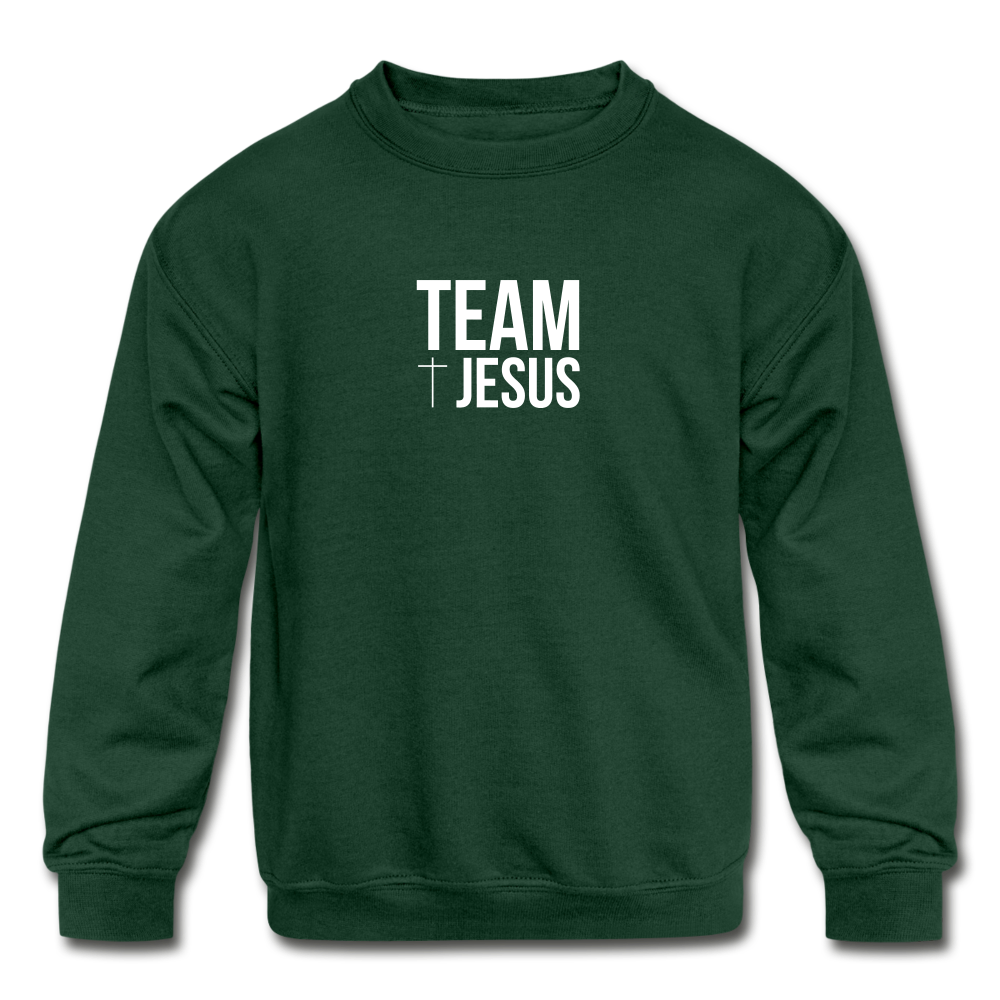 Team Jesus Kids' Crewneck Sweatshirt Elisheba M6:33