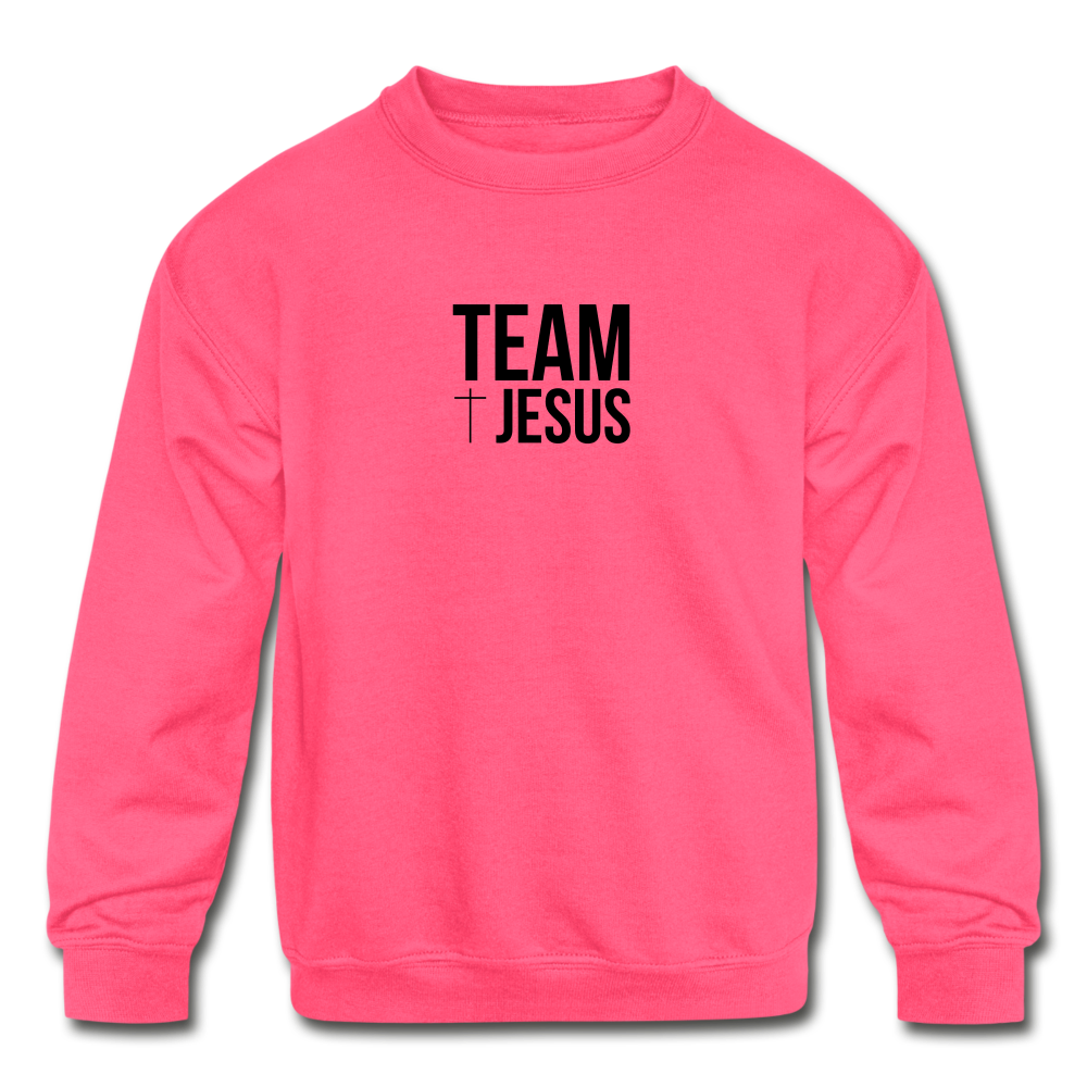 Team Jesus Kids' Crewneck Sweatshirt Elisheba M6:33