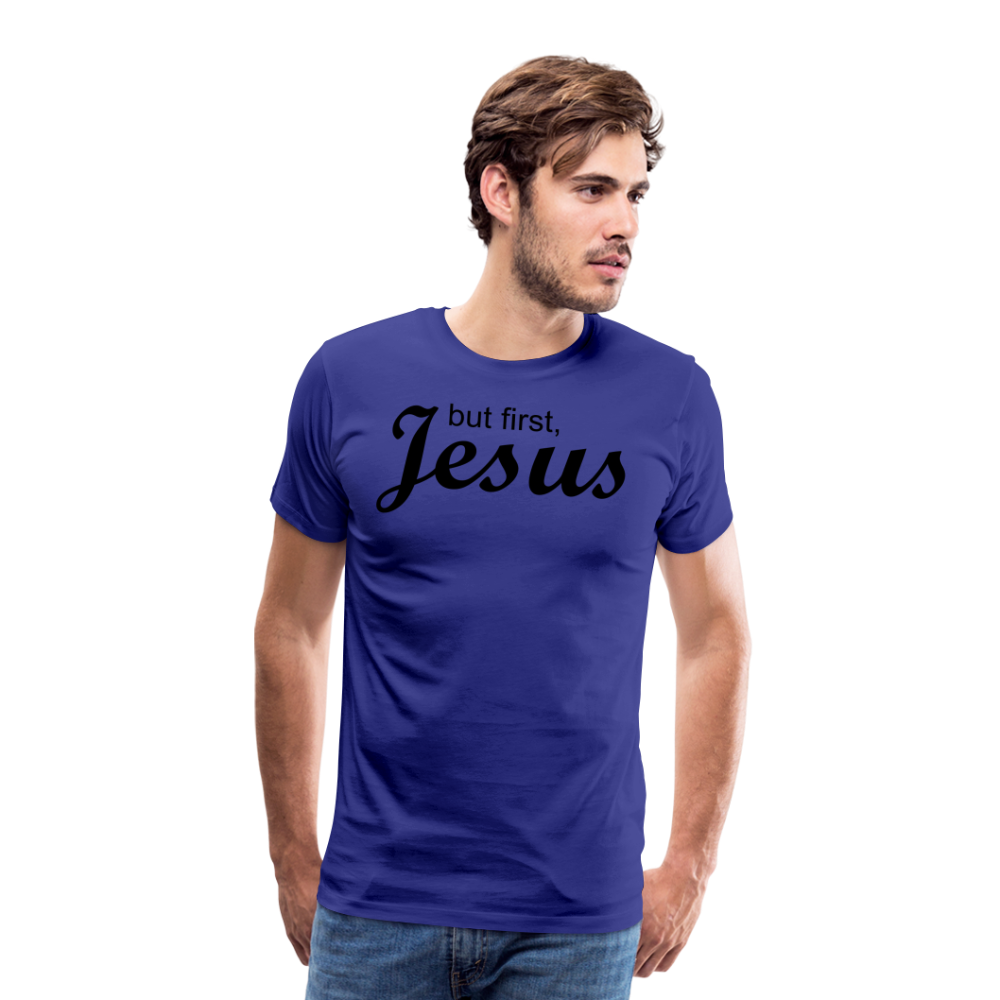 But First Men's Premium T-Shirt - royal blue