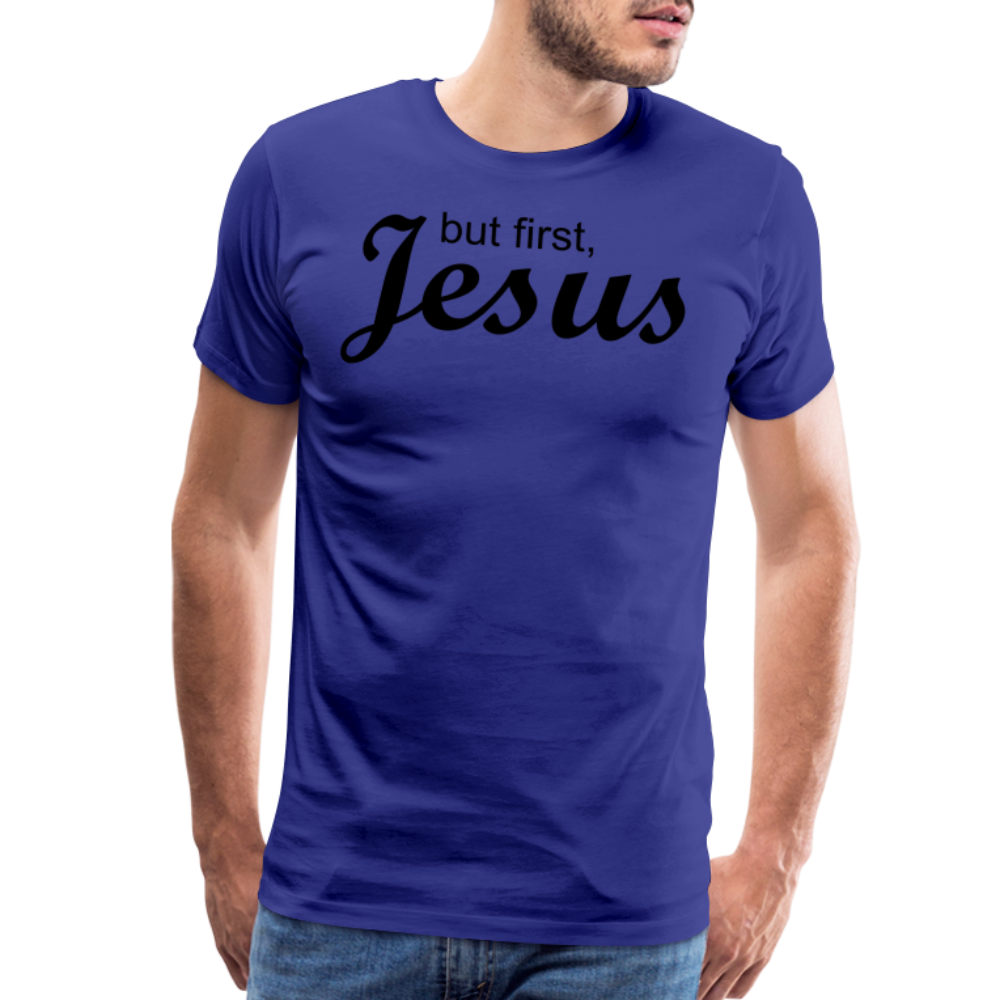 But First Men's Premium T-Shirt - royal blue