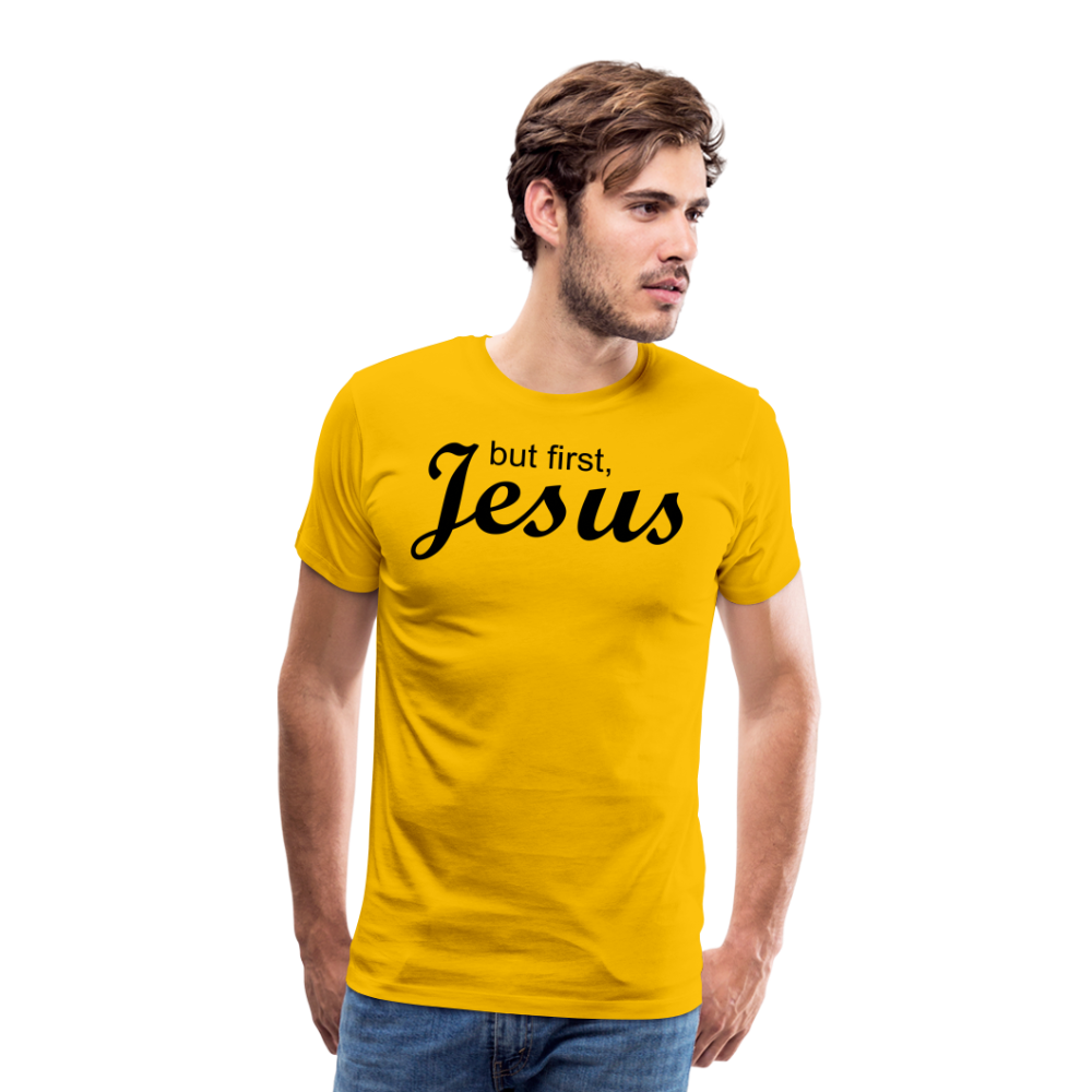 But First Men's Premium T-Shirt - sun yellow