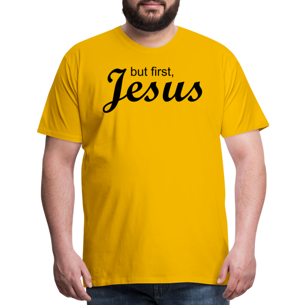 But First Men's Premium T-Shirt - sun yellow