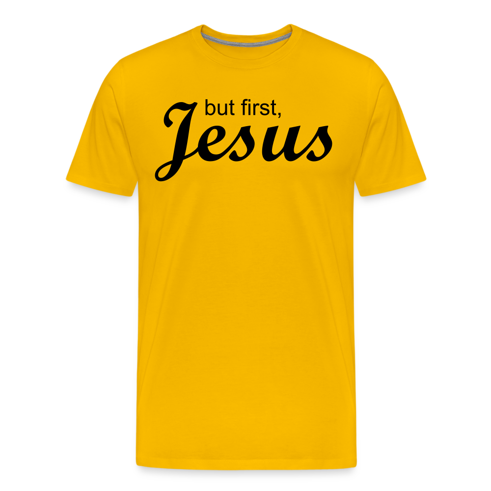 But First Men's Premium T-Shirt - sun yellow