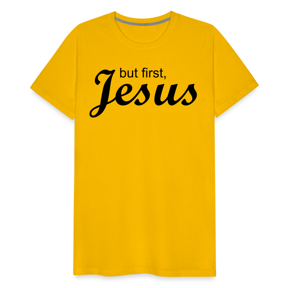 But First Men's Premium T-Shirt - sun yellow