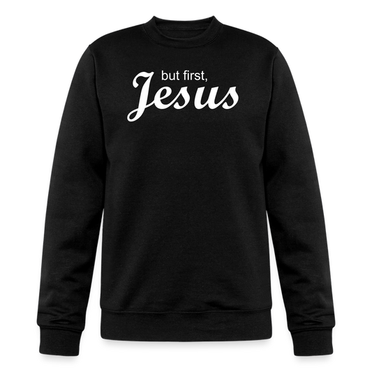 But First Champion Unisex Powerblend Sweatshirt - black